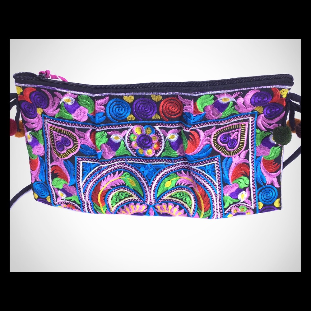 embroidered crossbody